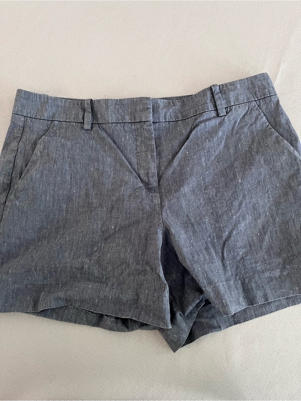 Theory Lynie Blue Chambray Shorts Size 4